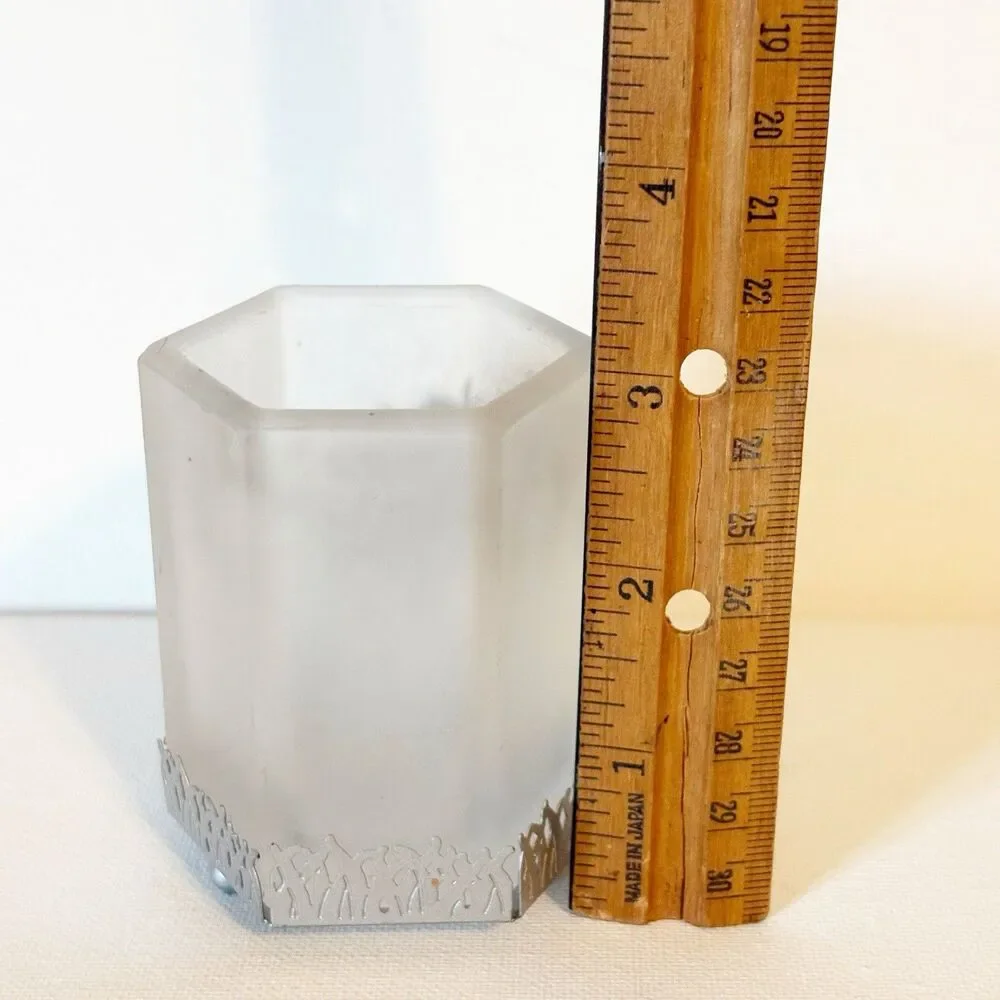PartyLite Dragonfly Votive Tealight Candle Holder (P7234) Frosted Glass 2.5X3 - Picture 6 of 9